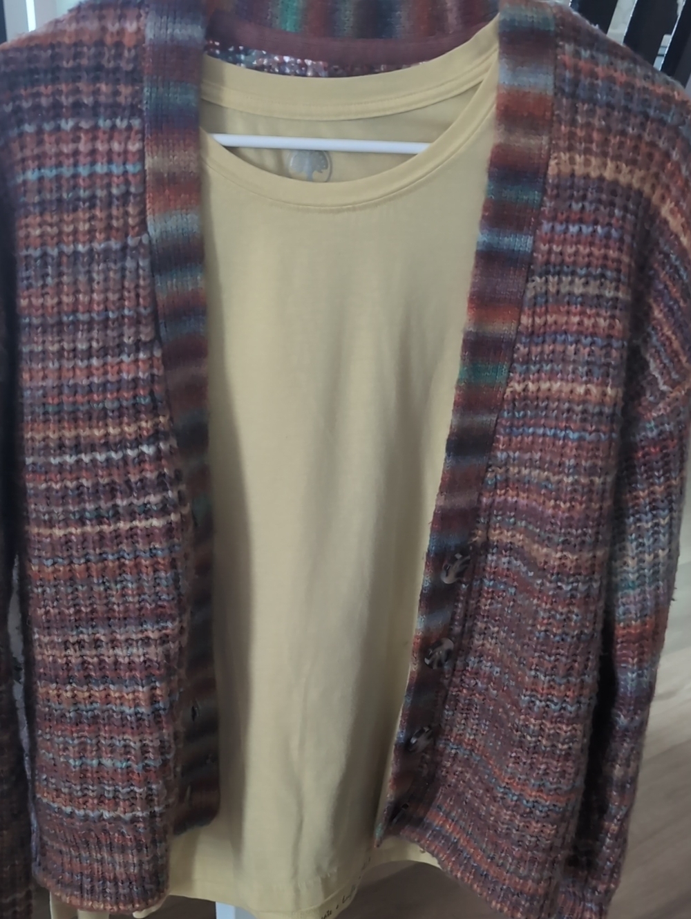 Healing Hands Long Sleeve Tee in Light Yellow